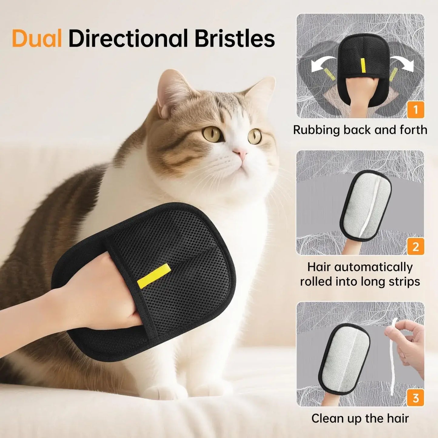 FurZap™ PRO: Electrostatic Pet Hair Remover Glove